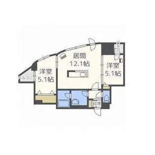 Partire創成イースト(パルティーレ創成イースト)【10階】の間取り