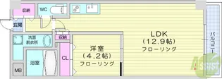 アークデュオ仙台宮町【4階】の間取り