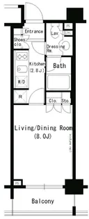 パークアクシス浜松町【7階】の間取り