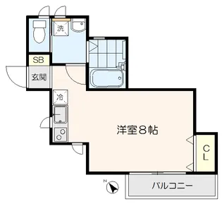 プランドール豊玉【2階】の間取り