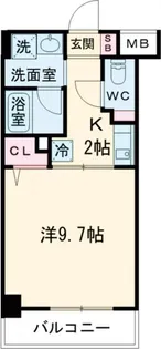 Les.fontaine聖蹟【3階】の間取り