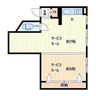 ウットビル【2階】の間取り