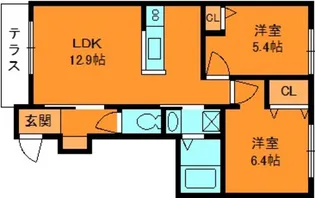 シャーメゾンリゾラ【1階】の間取り
