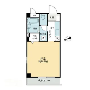 フィネス佐古【2階】の間取り