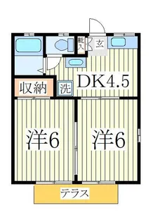 メゾンミヤコII【1階】の間取り