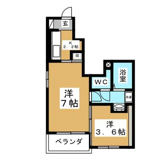 ハーモニー グランデI【1階】の間取り