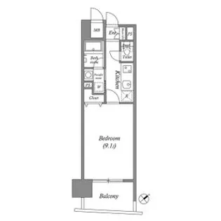 千種アヴァンギャルドプレイス【9階】の間取り