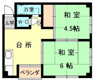 中野マンション【4階】の間取り