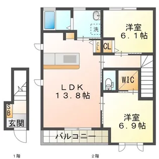 ルーフ【2階】の間取り