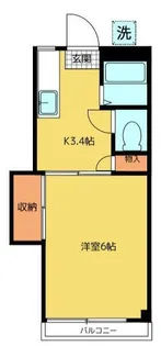 ヴェルデ中野【1階】の間取り