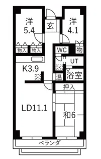 ルイシャトレ中之島【13階】の間取り