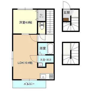 テゾーロ上堂C【3階】の間取り