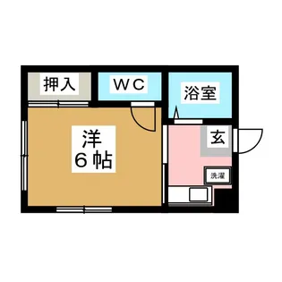 第十二アサヒハイツ【1階】の間取り