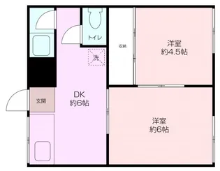 島崎アパート【1階】の間取り