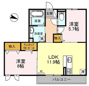アルベロ ディ エノキ【3階】の間取り