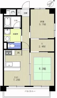 カーサリナート東比恵【2階】の間取り