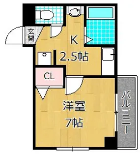 M‘プラザ香里参番館【8階】の間取り