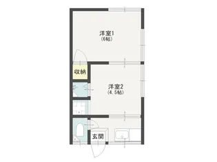 永井荘【1階】の間取り