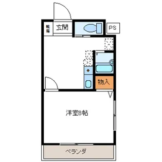 クオーレ平成弐番館【2階】の間取り