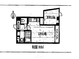 プリオーレ衣笠の間取り