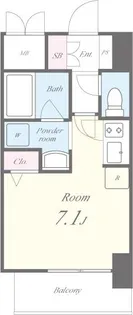 セイワパレス玉造駅上【9階】の間取り