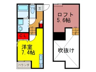 Court Moderia 凛 J【2階】の間取り