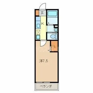 エスポワール【3階】の間取り