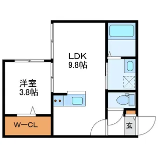 ガーデンN24【1階】の間取り