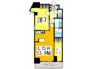 レジディア杉並方南町【8階】の間取り