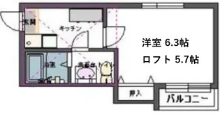 エーグル【2階】の間取り