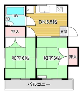 要IIマンション【2階】の間取り