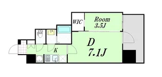 ファーストフィオーレ九条II【6階】の間取り