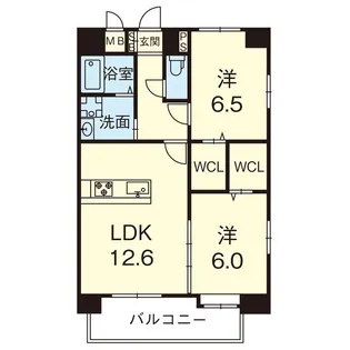 アステール菊陽【4階】の間取り
