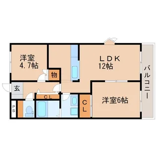 ピュアフレンド【1階】の間取り