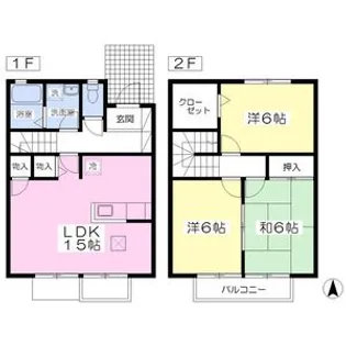 セジュールFXII【1階】の間取り