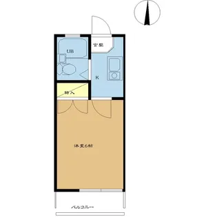 αNEXT荒牧第1B【2階】の間取り