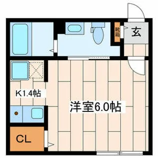 モデュロール渋谷本町【2階】の間取り