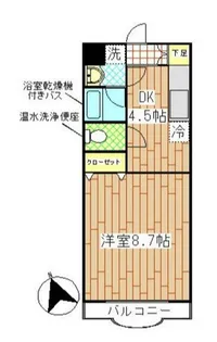 エスペランサクリア【1階】の間取り