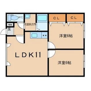 中央ハイツ【2階】の間取り