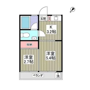 第2白楽マンション【2階】の間取り