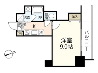 La Vivant 西白島【9階】の間取り