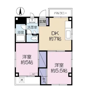 ガーデンコート秋津【2階】の間取り