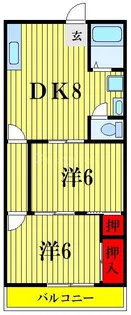 サンハイツ【1階】の間取り