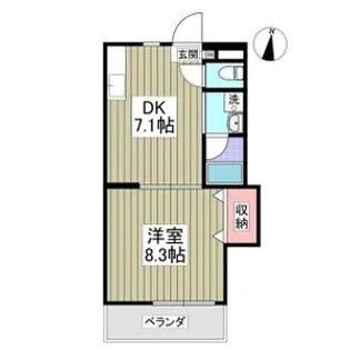 第2成城島田マンション【1階】の間取り