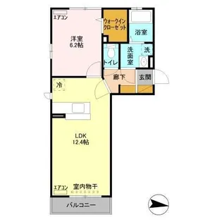 ラメール長須賀【1階】の間取り