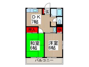 パピヨン【1階】の間取り