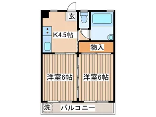 宮町フラット【3階】の間取り