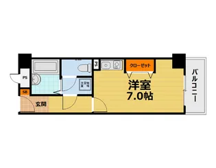 ミシガンハウス浜大津【3階】の間取り