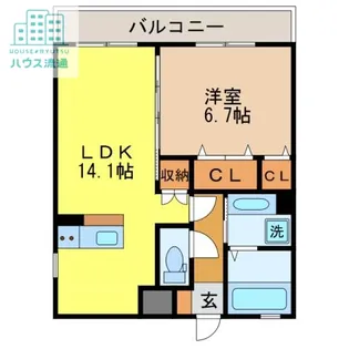 エトワール諫早【3階】の間取り