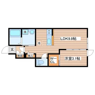 グランヴィラ八本松【1階】の間取り